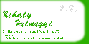 mihaly halmagyi business card